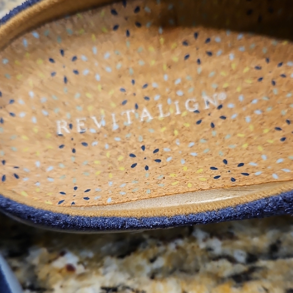 REVITALIGN Blue Loafers Slip-Ons Comfortable - Picture 2 of 5